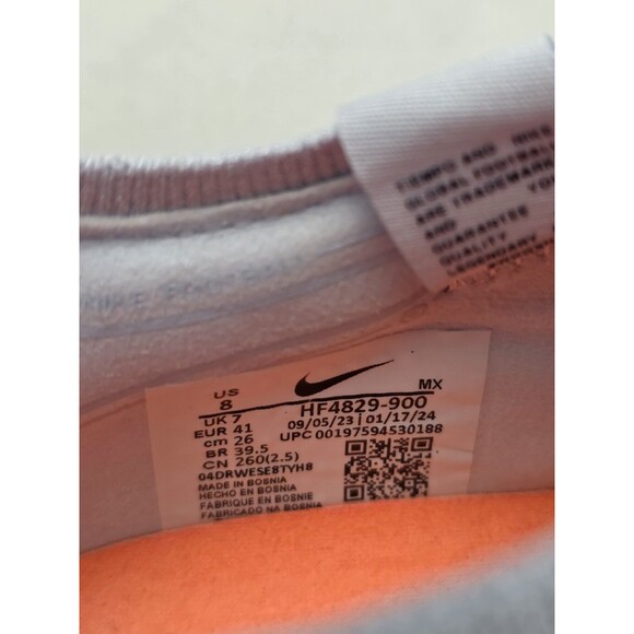 New Men\'s Nike Legend 10 Elite AG PRO OLY P Gray Soccer Cleat HF4829-900 Size 8 main image 8